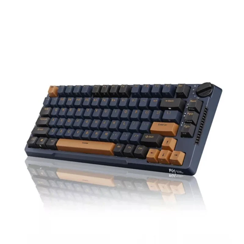 Royal Kludge RK-H81 Tri-Mode RGB 81 Keys Hot Swappable Mechanical Keyboard Star Night (Sky Cyan, Brown, Blue Switch)