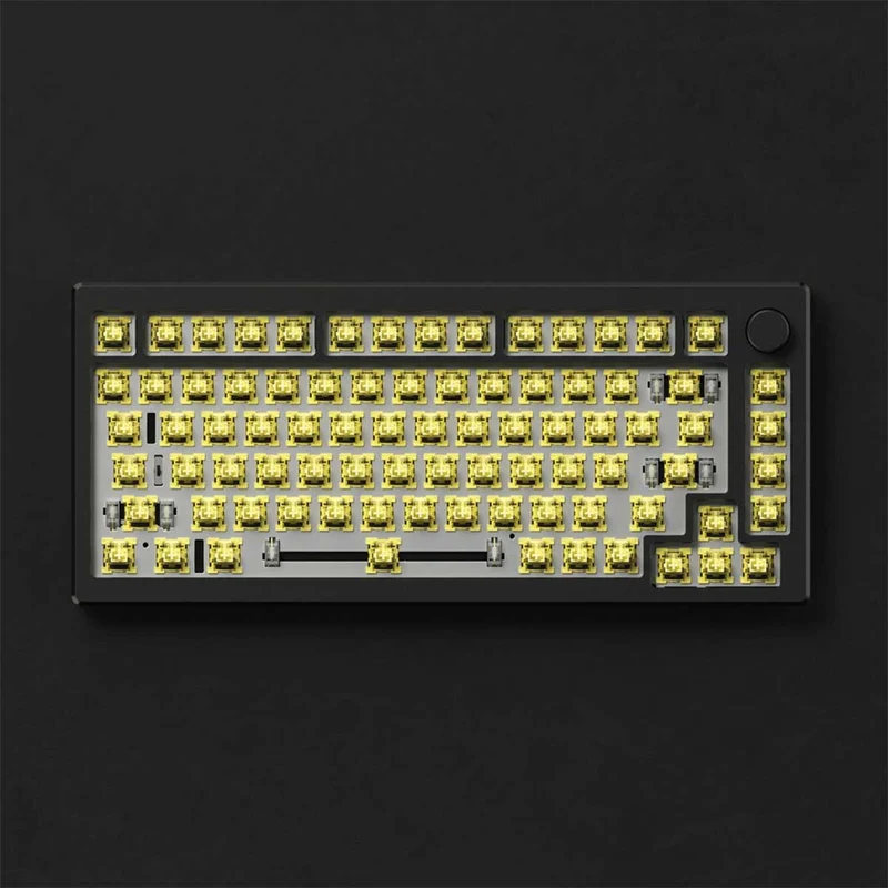 Akko MOD 007B HE DIY Kit With OSA Keycap Set 187-Key Cream White (Akko Cream Yellow Magnetic Switch)