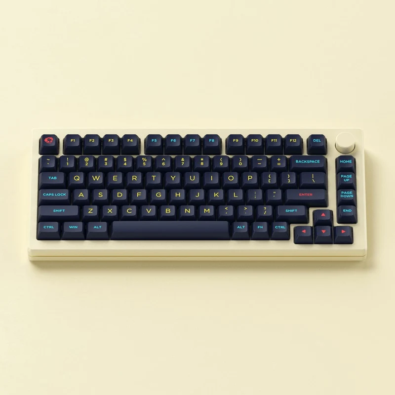 Akko MOD 007B HE DIY Kit With OSA Keycap Set 187-Key Cream White (Akko Cream Yellow Magnetic Switch)