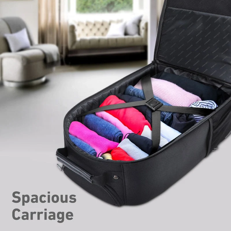 Promate Mogul-TR 2-in-1 Secure Storage Water Resistant Trolley Bag for 16" Laptop With Multiple Large Compartments