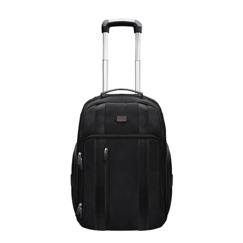 Promate CramPack-TR 2-in-1 15.6" Laptop Trolley Bag Backpack Large Multiple Compartments
