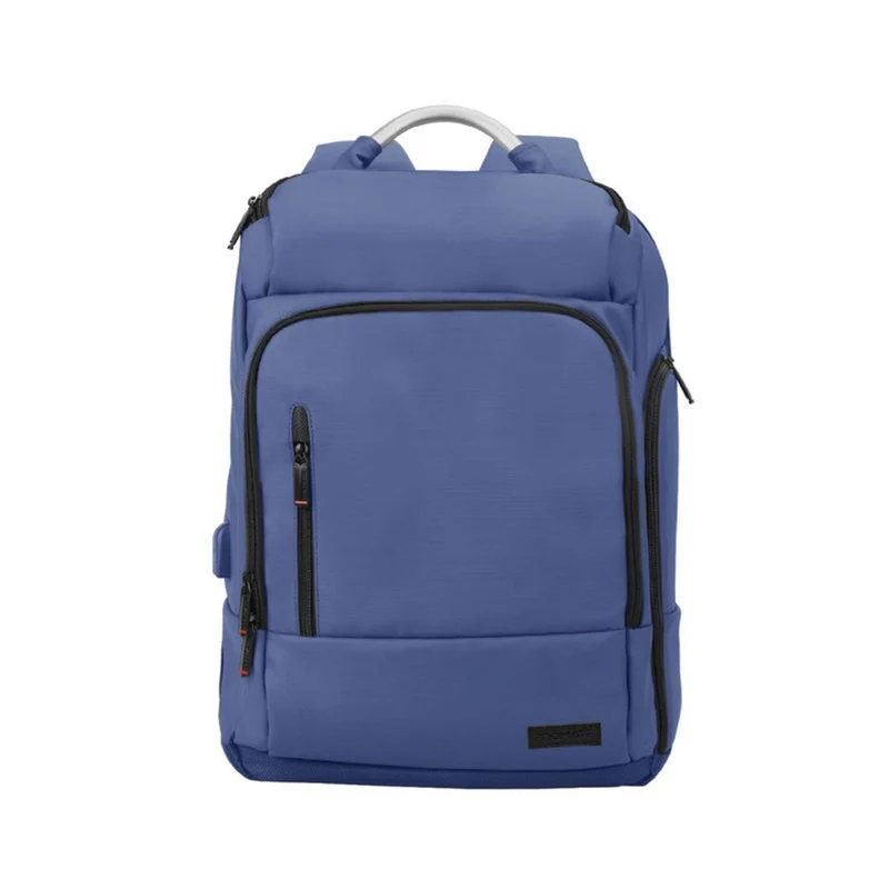 Promate Trekpack-BP Professional Slim Laptop Backpack Water Resistant With Anti-Theft Handy Pocket (Blue)