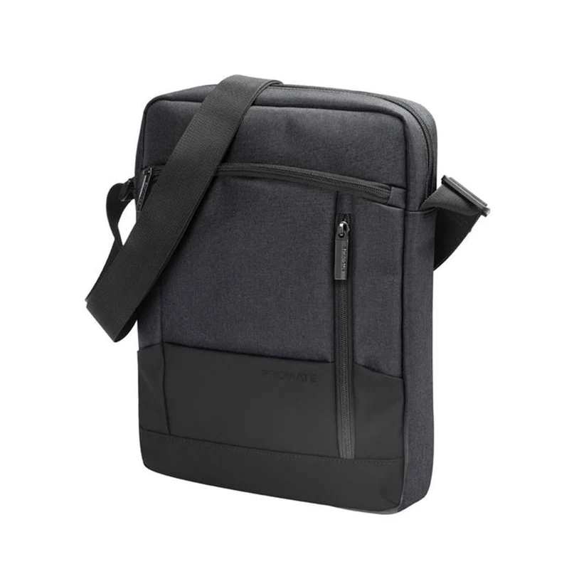 Promate Satchel-HB Sleekcomfort 13" Tablet Handbag Water Resistant with Multiple Compartments (Black)