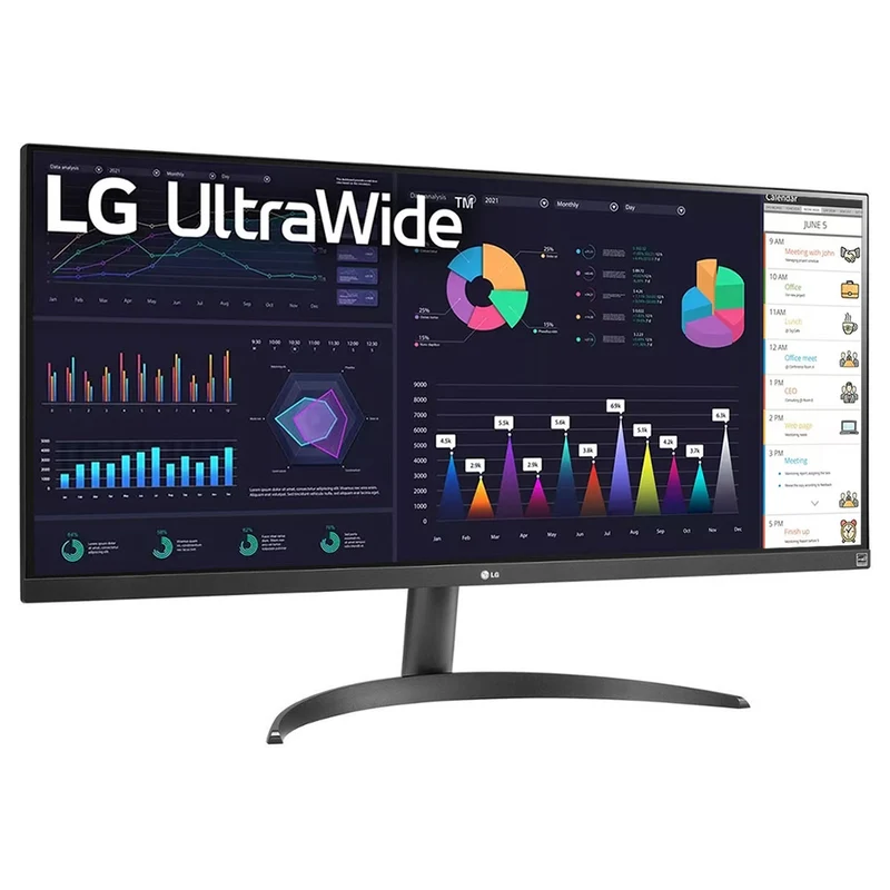 LG 34WQ500-B 34" Ultrawide FHD (2560x1080) 100Hz 5ms GTG Vesa Display HDR 400 IPS Monitor with AMD FreeSync