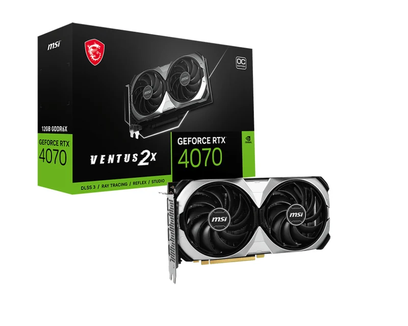 MSI GeForce RTX 4070 Super 12GB Ventus 2X OC GDDR6X Graphics Card