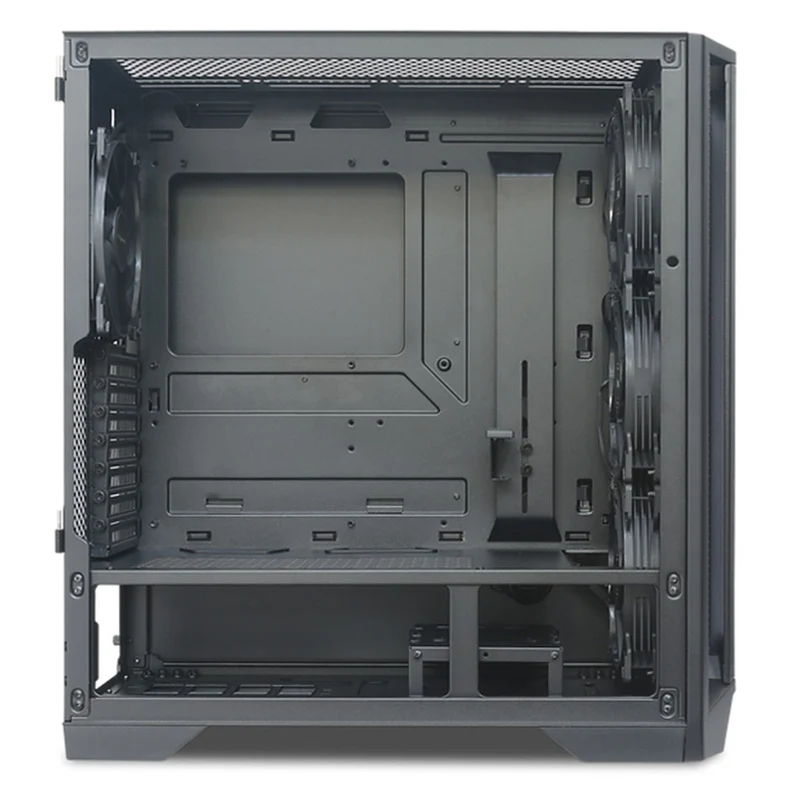 Tecware Edge Air TG ATX PC Case With 4x120mm Fans (Black)
