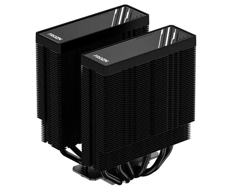 ID-Cooling Frozn A620 Twin Tower CPU Cooler With 2x120mm PWM Fan (Black)