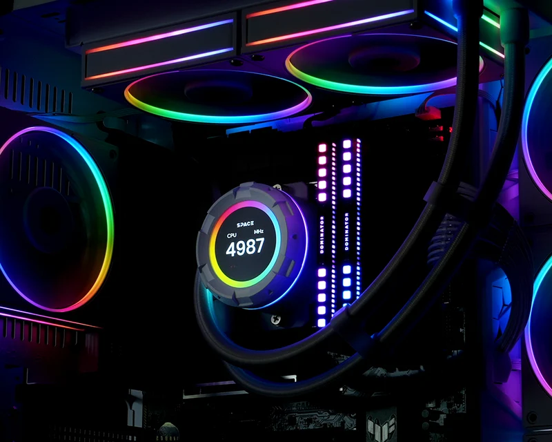 ID-Cooling SL240 LCD 240mm AIO Liquid CPU Cooler
