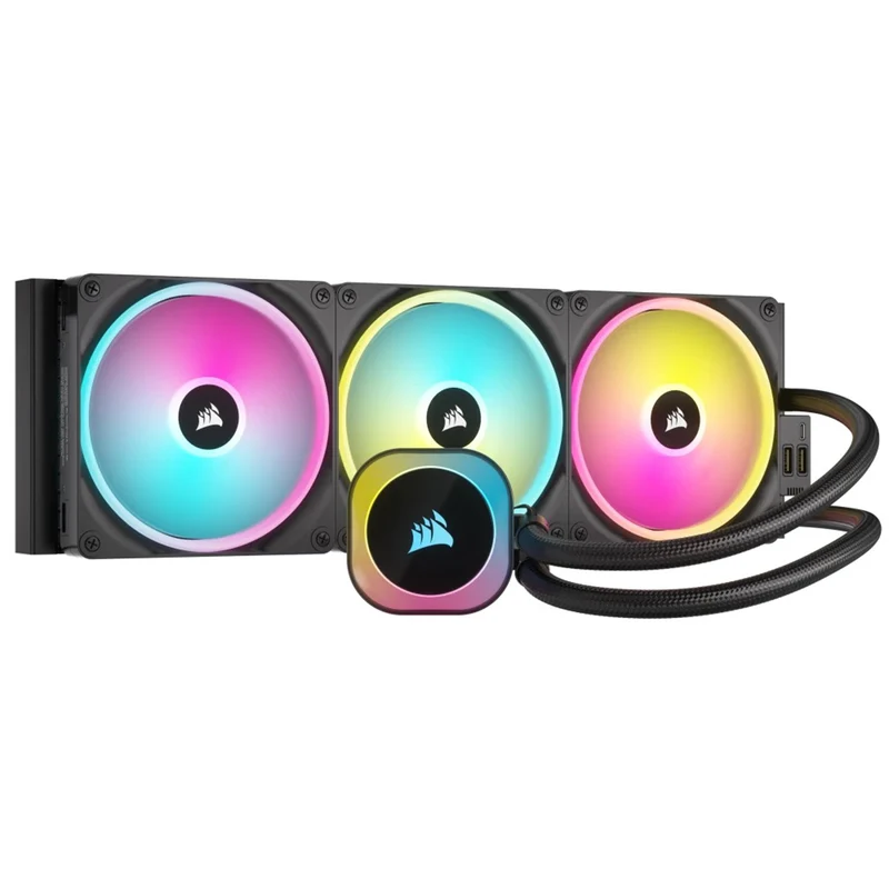 Corsair iCUE Link H170I RGB 420mm LCD AIO Liquid CPU Cooler (Black)