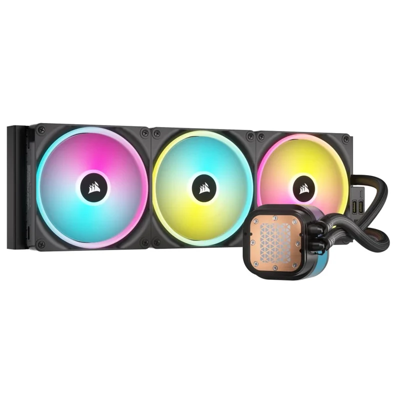 Corsair iCUE Link H170I RGB 420mm LCD AIO Liquid CPU Cooler (Black)