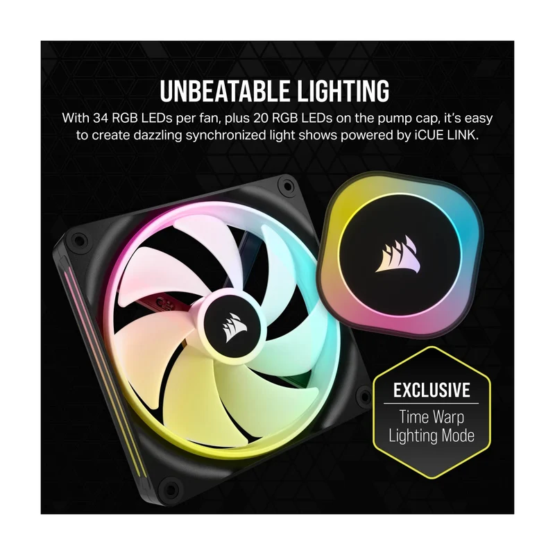 Corsair iCUE Link H170I RGB 420mm LCD AIO Liquid CPU Cooler (Black)