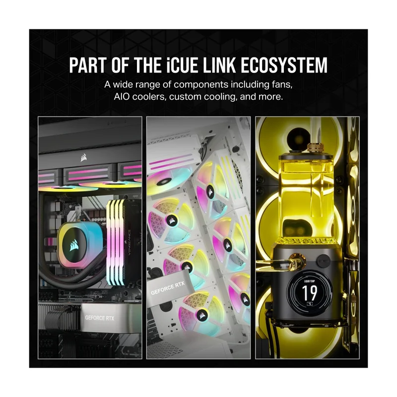 Corsair iCUE Link H170I RGB 420mm LCD AIO Liquid CPU Cooler (Black)