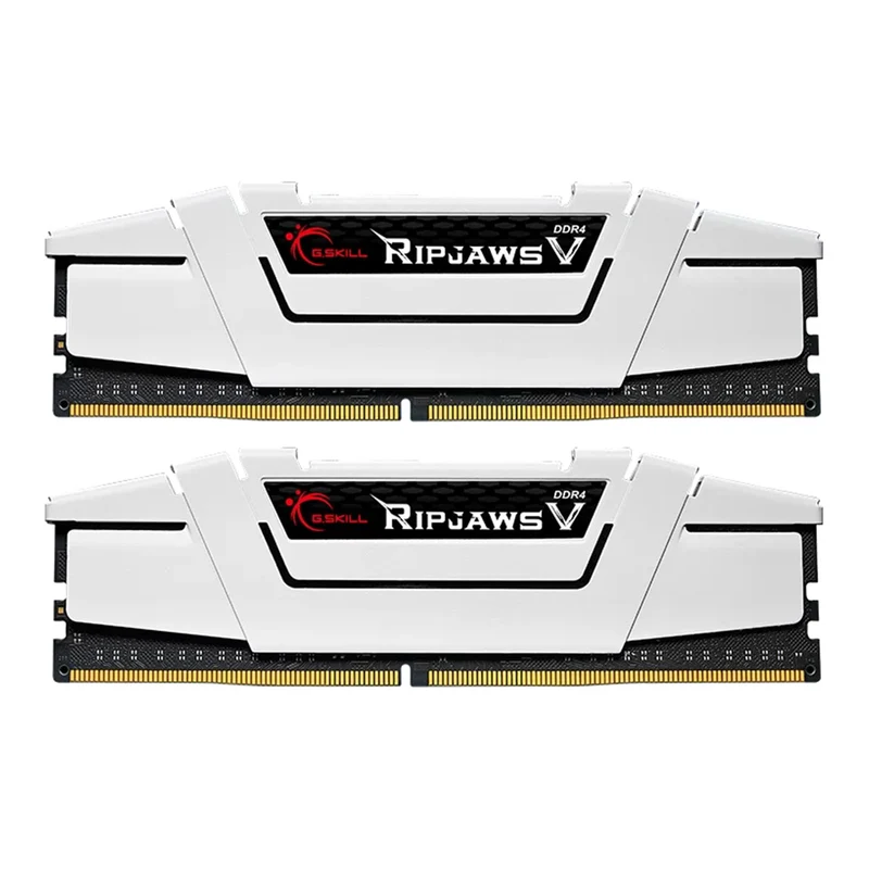 G.Skill Ripjaws V 32GB (2 X 16GB) DDR4-3600 Memory (White) (F4-3600C18D-32GVW)