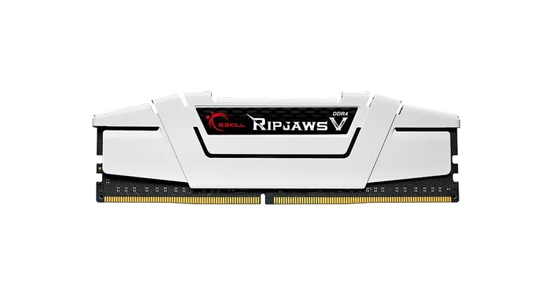 G.Skill Ripjaws V 32GB (2 X 16GB) DDR4-3600 Memory (White) (F4-3600C18D-32GVW)