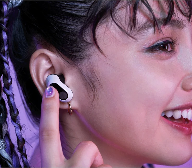 Sony Inzone Buds Truly Wireless Noise Cancelling Gaming Earbuds (Black, White, Glass Purple)