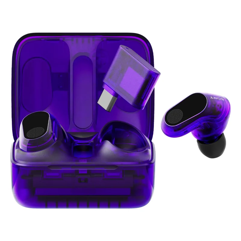 Sony Inzone Buds Truly Wireless Noise Cancelling Gaming Earbuds (Black, White, Glass Purple)