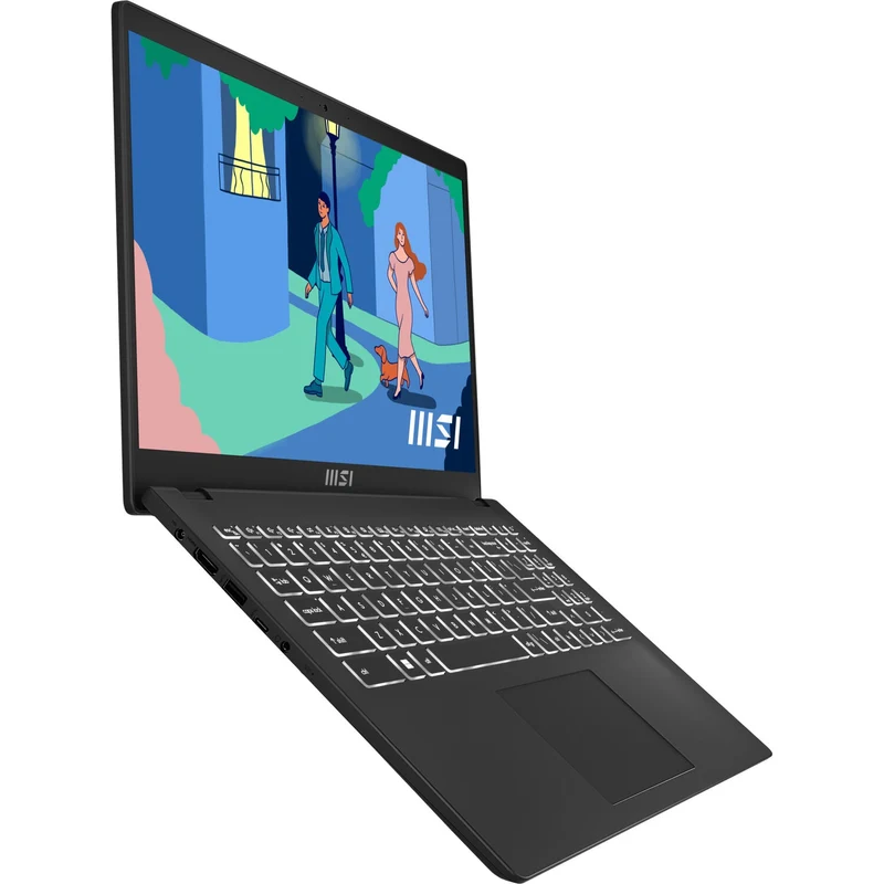 MSI Modern 15 B7M-277PH Laptop (Classic Black) | 15.6" FHD (1920x1080) | Ryzen 7 7730U | 16GB RAM | 512GB SSD | AMD Radeon Graphics | Windows 11 Home | MSI Sleeve Bag GP