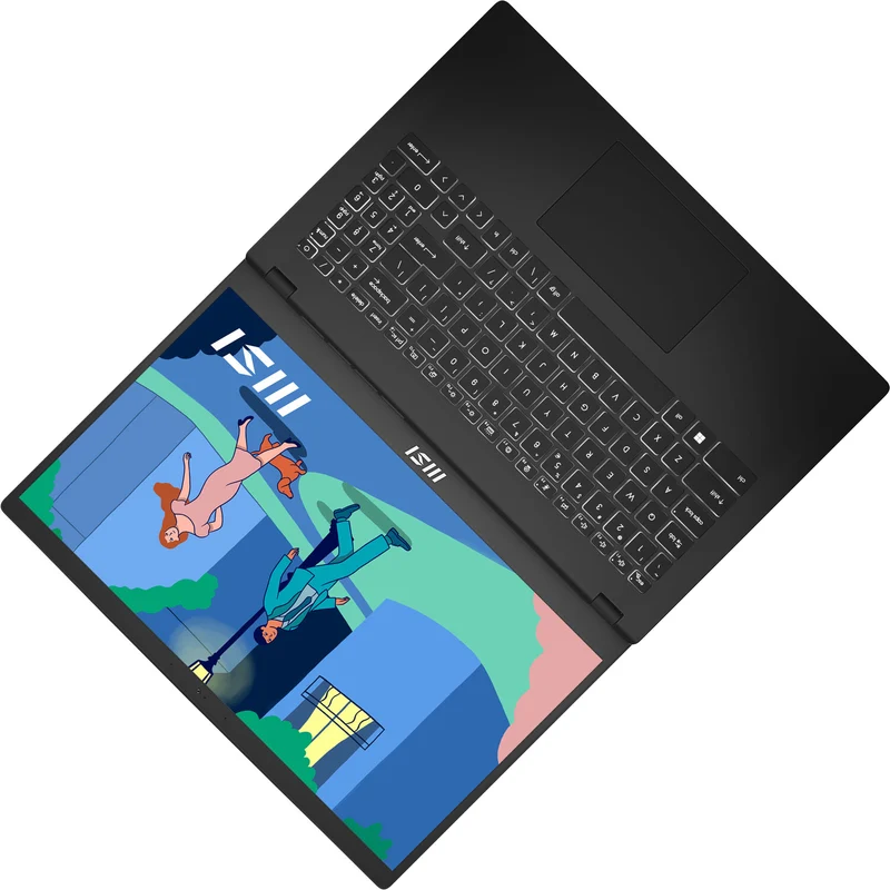 MSI Modern 15 B7M-275PH Laptop (Classic Black) | 15.6" FHD (1920x1080) | Ryzen 5 7530U | 16GB RAM | 512GB SSD | AMD Radeon Graphics | Windows 11 Home | MS Office Home & Student 2021 | MSI Sleeve Bag GP