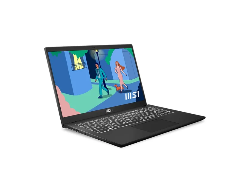 MSI Modern 15 B12MO-697PH Laptop (Classic Black) | 15.6" FHD (1920x1080) | i5-1235U | 16GB RAM | 512GB SSD | Intel Iris Xe Graphics | Windows 11 Home | MS Office Home & Student 2021 | MSI Sleeve Bag GP