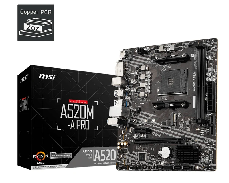 MSI A520M-A Pro AMD Motherboard