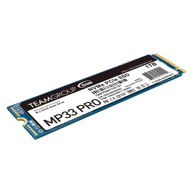 Teamgroup MP33 Pro 1TB M.2 2280 PCIe 3.0 X4 With NVMe 1.3 3d NAND Internal SSD (TM8FPD001T0C101)