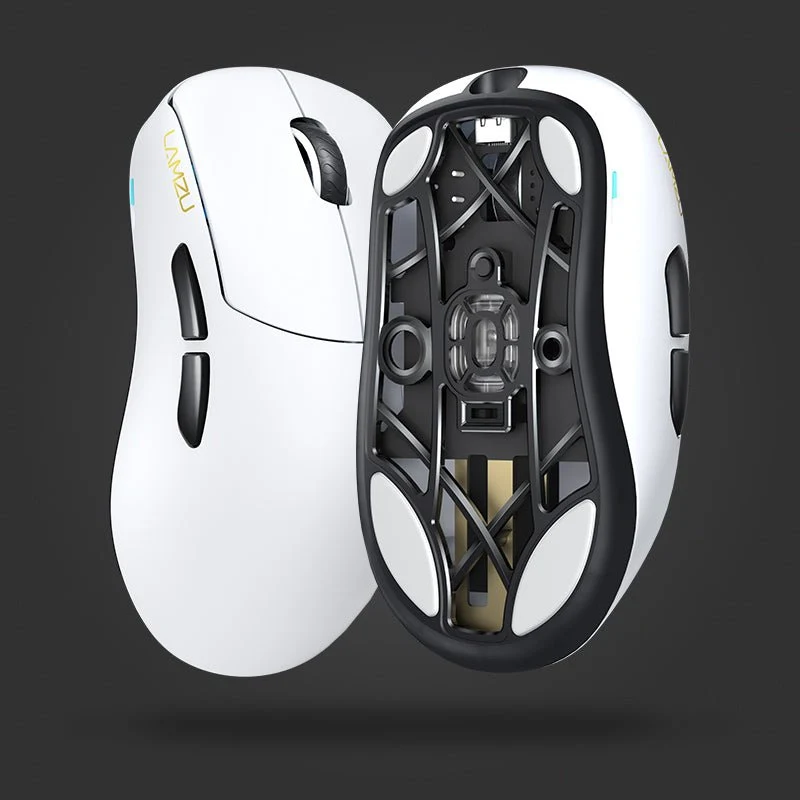 Lamzu Thorn Superlight Wireless Gaming Mouse (White, Black)