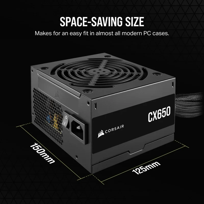 Corsair CX Series CX650 650W 80+ Bronze ATX Power Supply
