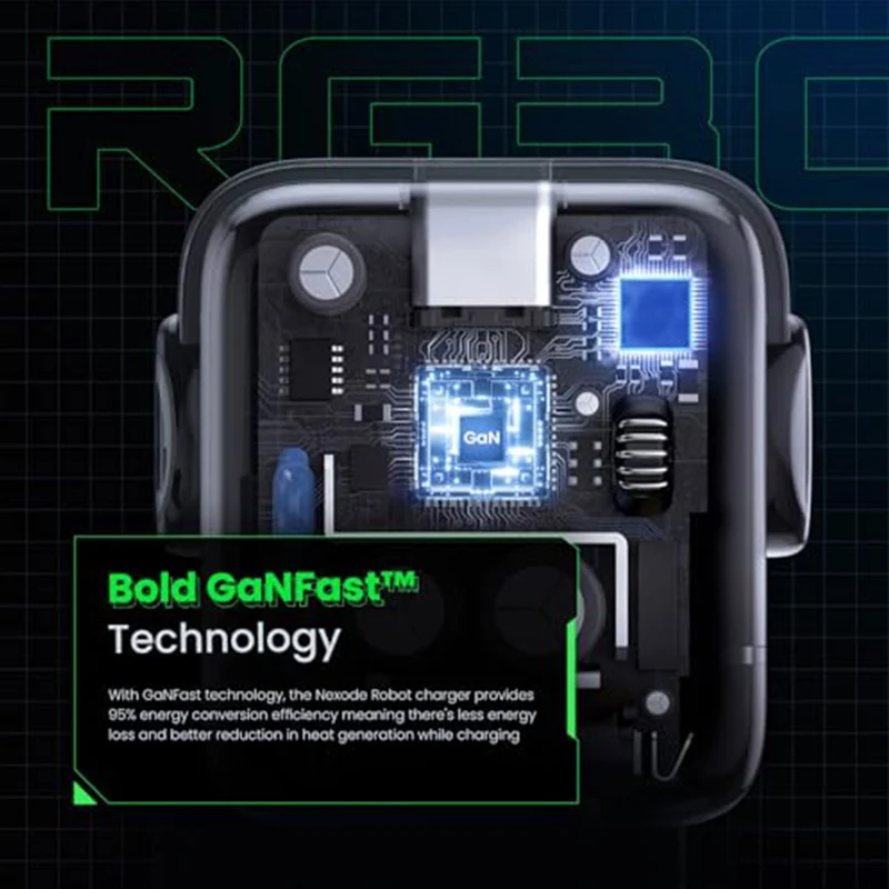 UGreen Mini Robot 65W 3-Port PD GAN Fast Charger (Space Grey) (CD361/15570)