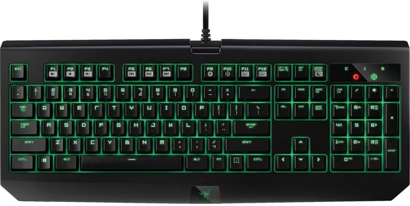 RAZER BLACKWIDOW ULTIMATE 2016 ED. STEALTH GAMING KEYBOARD (RAZER ORANGE SWITCHES TACTILE AND SILENT)