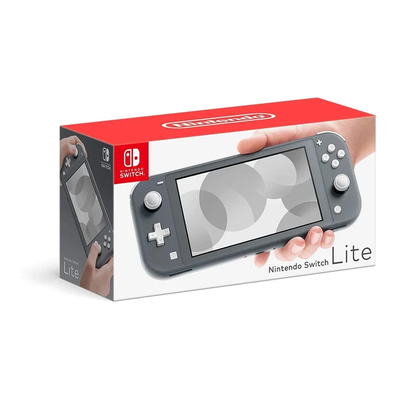 Nintendo Switch Lite Console Gray + Dobe Glass Film 9H (TNS-19118) Bundle