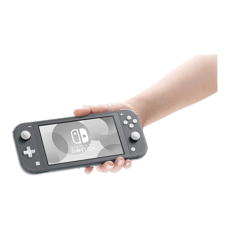 Nintendo Switch Lite Console Gray + Dobe Glass Film 9H (TNS-19118) Bundle