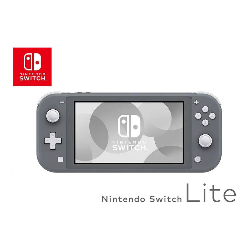 Nintendo Switch Lite Console Gray + Dobe Glass Film 9H (TNS-19118) Bundle