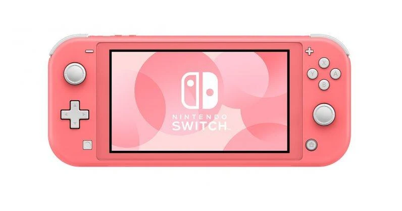 Nintendo Switch Lite Console Coral + Dobe Glass Film 9H (TNS-19118) Bundle