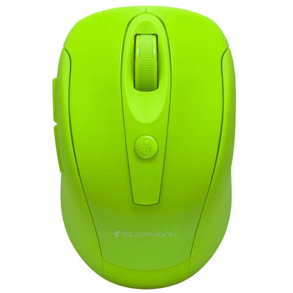 Elephant 2.4G Wireless Bluesensor Mouse (ELE-M518-Green)