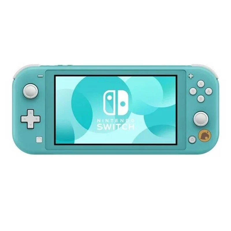 Nintendo Switch Lite Animal Crossing New Horizons Timmy & Tommy Aloha Edition Includes Animal Crossing New Horizon Game Card (Turquoise) (MDE) + Dobe NSW Glass Film (TNS-19118A)