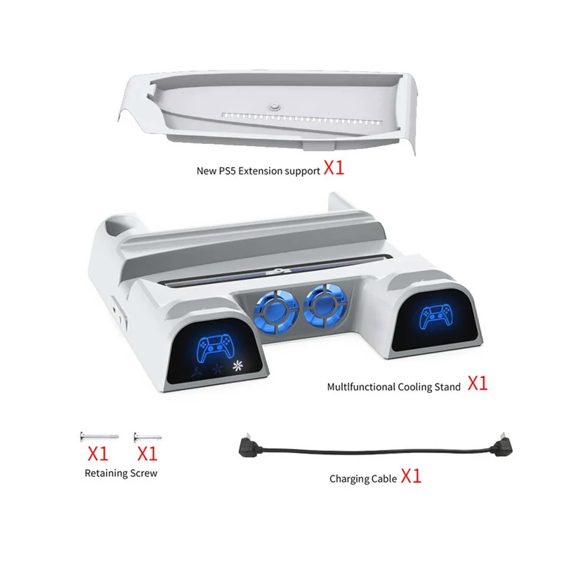 Dobe Multifunctional Cooling Stand For PS5 / New Slim PS5 (White) TP5-3532B