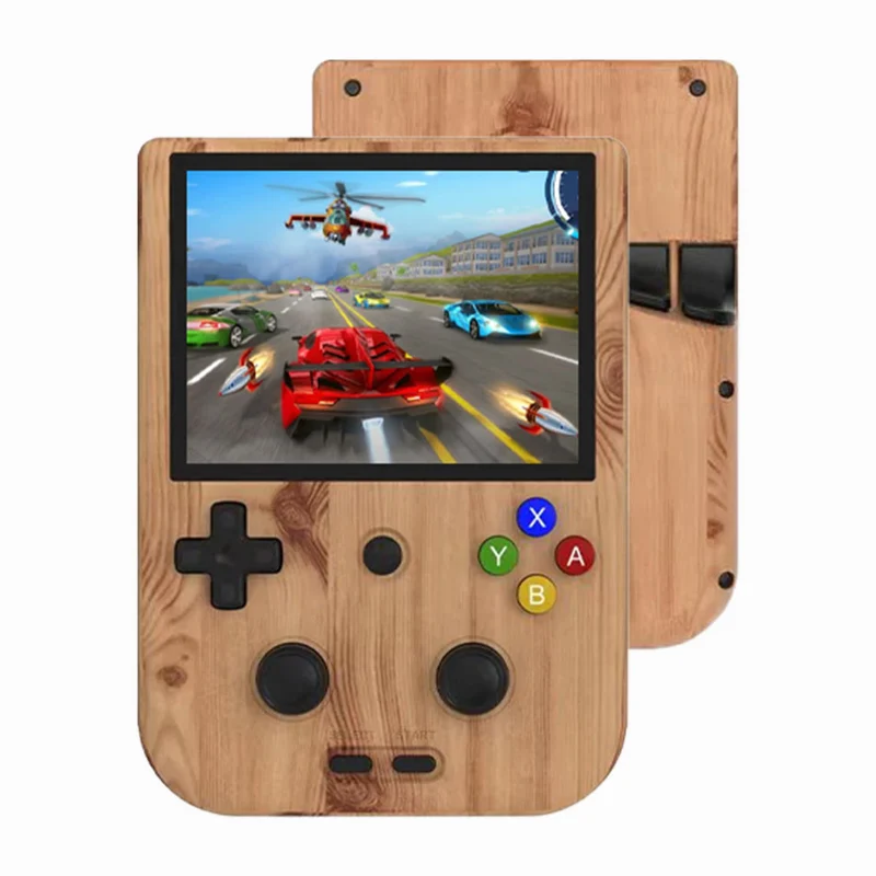 Anbernic RG405V Retro Handheld Gaming Console (Wood Grain Color, Gray, Transparent Purple)