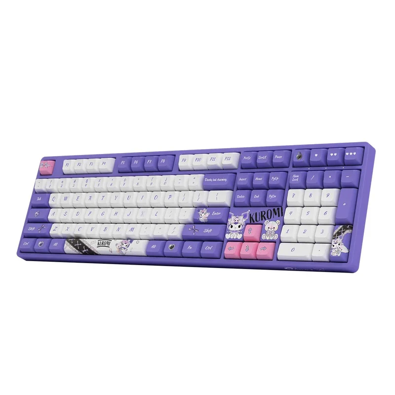 Akko Kuromi 5108B Plus Multi-Modes RGB Hot-Swappable Mechanical Keyboard (Akko CS Crystal)