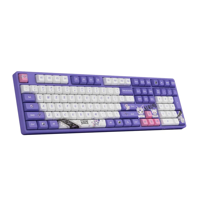 Akko Kuromi 5108B Plus Multi-Modes RGB Hot-Swappable Mechanical Keyboard (Akko CS Crystal)