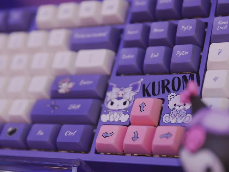 Akko Kuromi 5108B Plus Multi-Modes RGB Hot-Swappable Mechanical Keyboard (Akko CS Crystal)