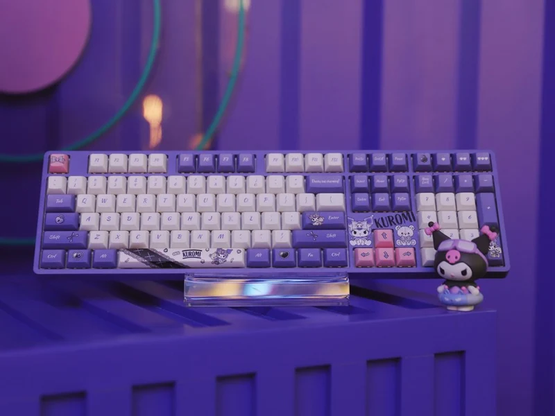 Akko Kuromi 5108B Plus Multi-Modes RGB Hot-Swappable Mechanical Keyboard (Akko CS Crystal)
