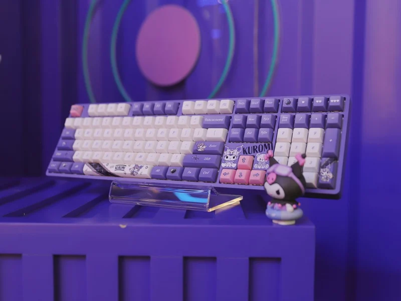 Akko Kuromi 5108B Plus Multi-Modes RGB Hot-Swappable Mechanical Keyboard (Akko CS Crystal)