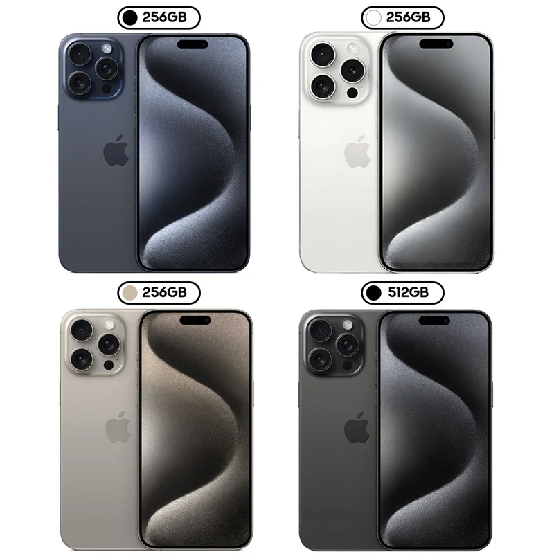 Apple iPhone 15 Pro Max A3106 (256GB, 512GB) (Blue Titanium, White Titanium, Black Titanium, Natural Titanium)