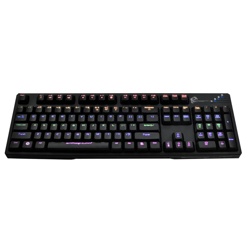 Elephant Dragonwar Mechanical Blue Switches Pro Gamer Keyboard Black (GK-007-Black)