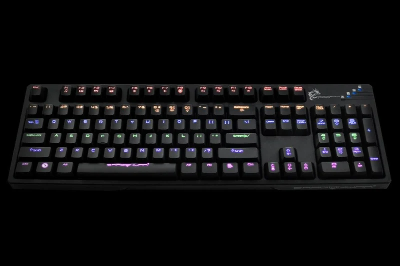 Elephant Dragonwar Mechanical Blue Switches Pro Gamer Keyboard Black (GK-007-Black)