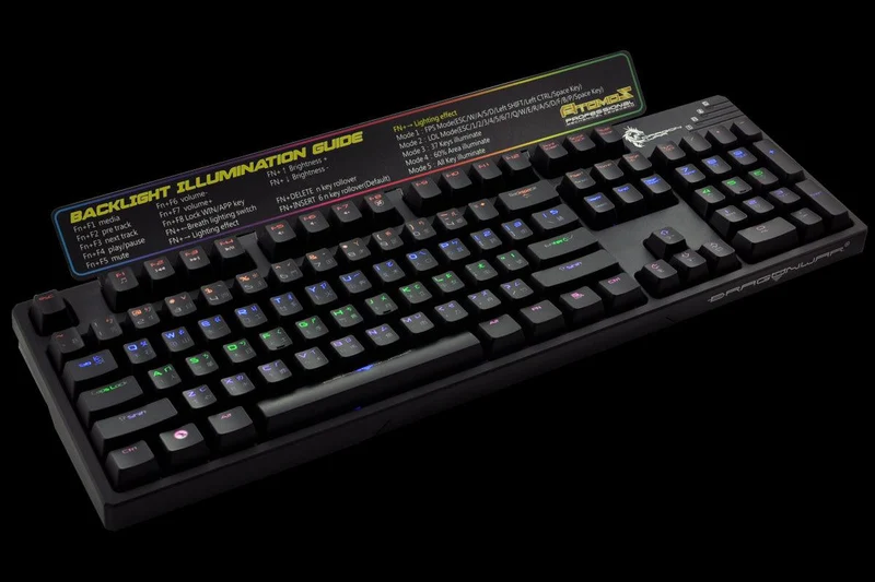 Elephant Dragonwar Mechanical Blue Switches Pro Gamer Keyboard Black (GK-007-Black)