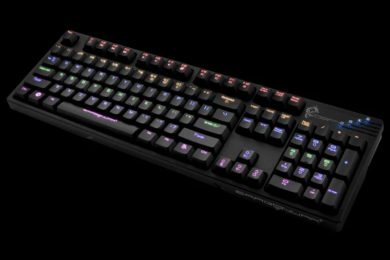 Elephant Dragonwar Mechanical Blue Switches Pro Gamer Keyboard Black (GK-007-Black)