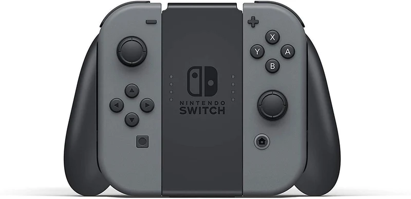Nintendo Switch Console With Grey Joycon + NSW Dobe Dust-Proof Kit Include Rubber Plug & Toughened Glass Film (TNS-862) Bundle