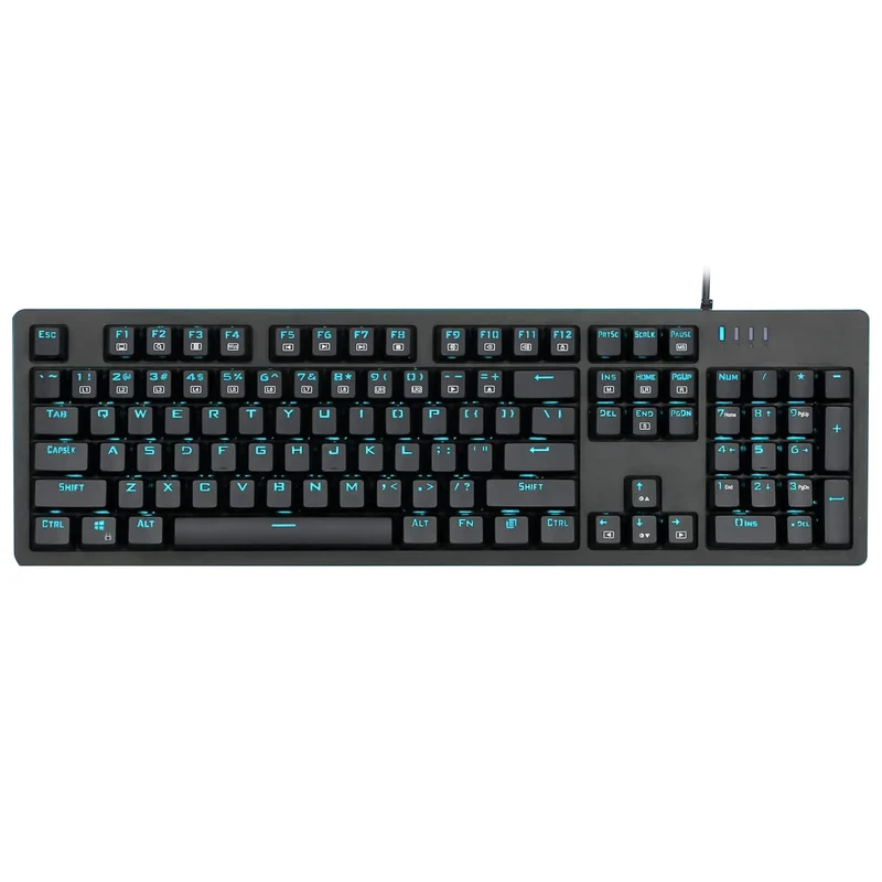 E-Yooso K-610 104 Keys Hot Swappable Wired Mechanical Keyboard Black (Blue Switch)