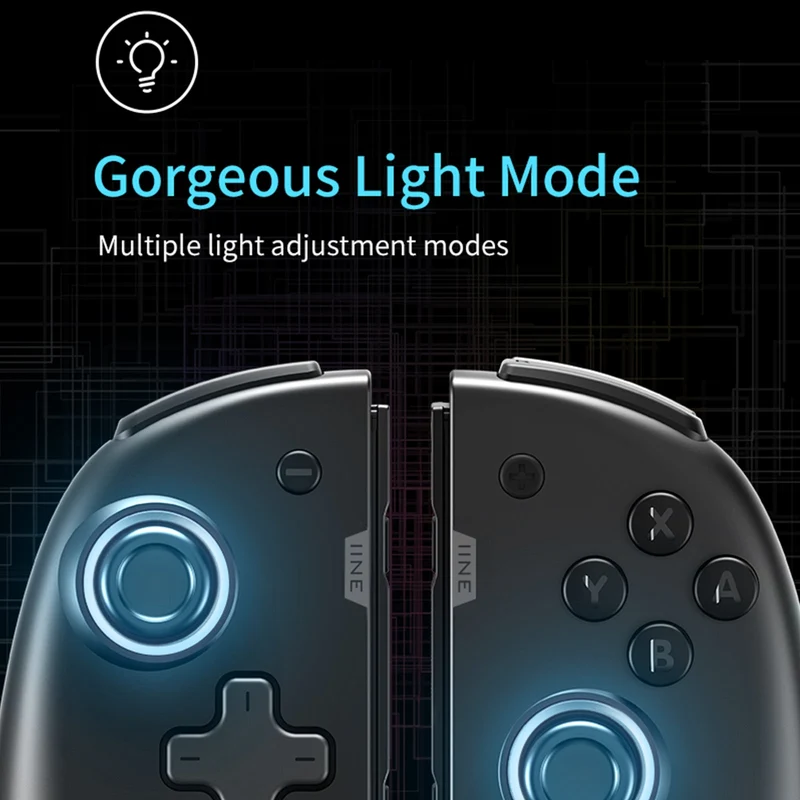 IINE Switch Elite Version Left And Right Controller (Black) (L446)